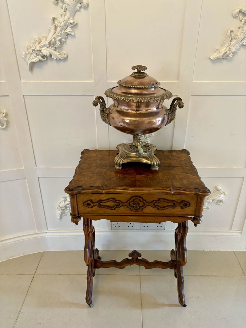 Antique George III Quality Ornate Copper Samovar/Tea Urn - Image 2